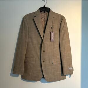 NWT Michael Kors Classic Fit Stretch Kent Sport Coat – Tan – Men’s 38R